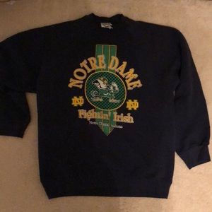 Vintage Notre Dame crewneck sweatshirt size large